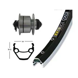 Jetzt Kaufen Bike Parts Vorderlaufrad (28" | 1,75" | DH3D72 | Centerlock | SSP | schwarz / silber)