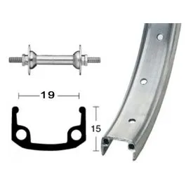 Saisonangebot Bike Parts Vorderlaufrad 18" (355-19 | 20 Loch | silber)