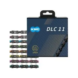 KMC DLC11 Fahrradkette (118 Glieder / grün) Kostenloser Rückversand