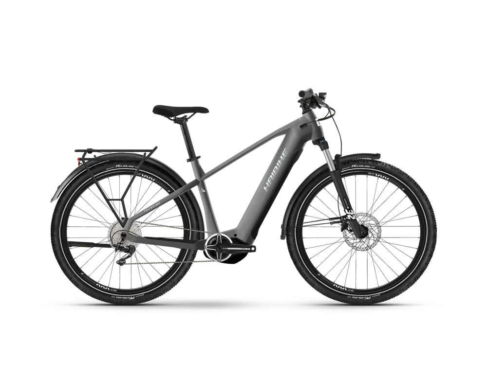 Haibike Trekking 4 High | Trekking E-Bike | 27,5" | 720Wh Yamaha PW-S2 | dunkelsilber / perle-40 cm Markenprodukt