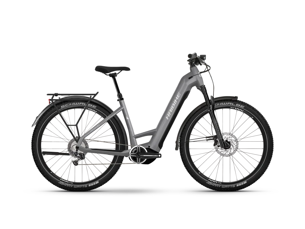 Beliebt Haibike Trekking 7 Low | Trekking E-Bike | 27,5" | 720Wh Yamaha PW-X3 | urban grau / weiß-38 cm