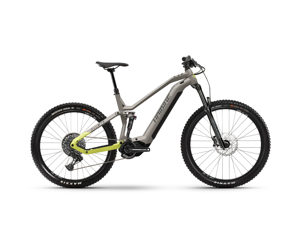 Bestpreis Haibike AllMtn 2 | E-MTB Fully | 29/27,5" | 720Wh Yamaha PW-X3 | grau / gelb-44 cm