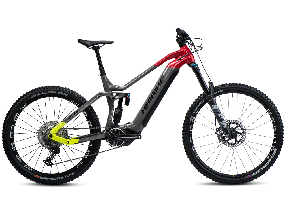 Kostenfreie Lieferung Haibike Nduro 7 | E-MTB Fully | 29/27,5" | 720Wh Yamaha PW-X3 | grau / rot / gelb-44 cm