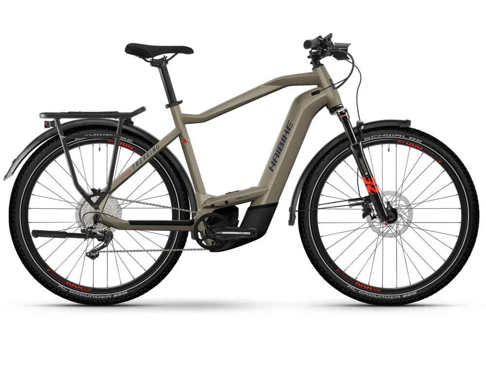 Preis Gesenkt Haibike Trekking 8 High | Trekking E-Bike | 27,5" | 750Wh Bosch CX | sand-50 cm