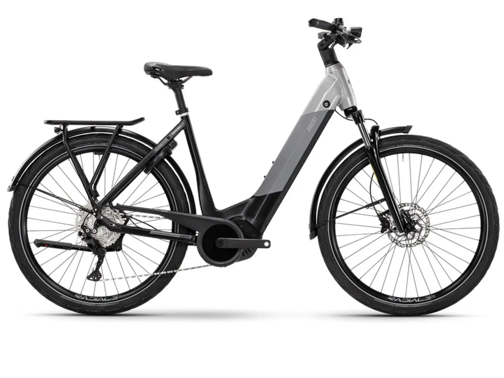 Nur Für Kurze Zeit Green\\u2019s Richmond F625N Low | Trekking E-Bike | 27,5" | 625Wh Bosch CX | light grey matt-53 cm