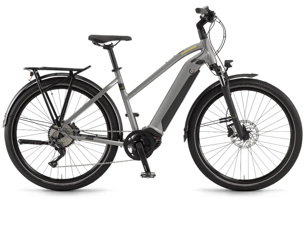 Winora Sinus iX10 Mid | Trekking E-Bike | 27,5" | 500Wh Bosch CX | hellgrau-44 cm Günstig