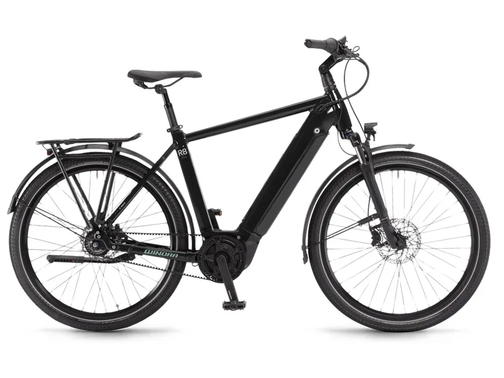 Winora Sinus R8f High | City E-Bike | 27,5" | 625Wh Bosch | onyx schwarz-60 cm Zertifiziert
