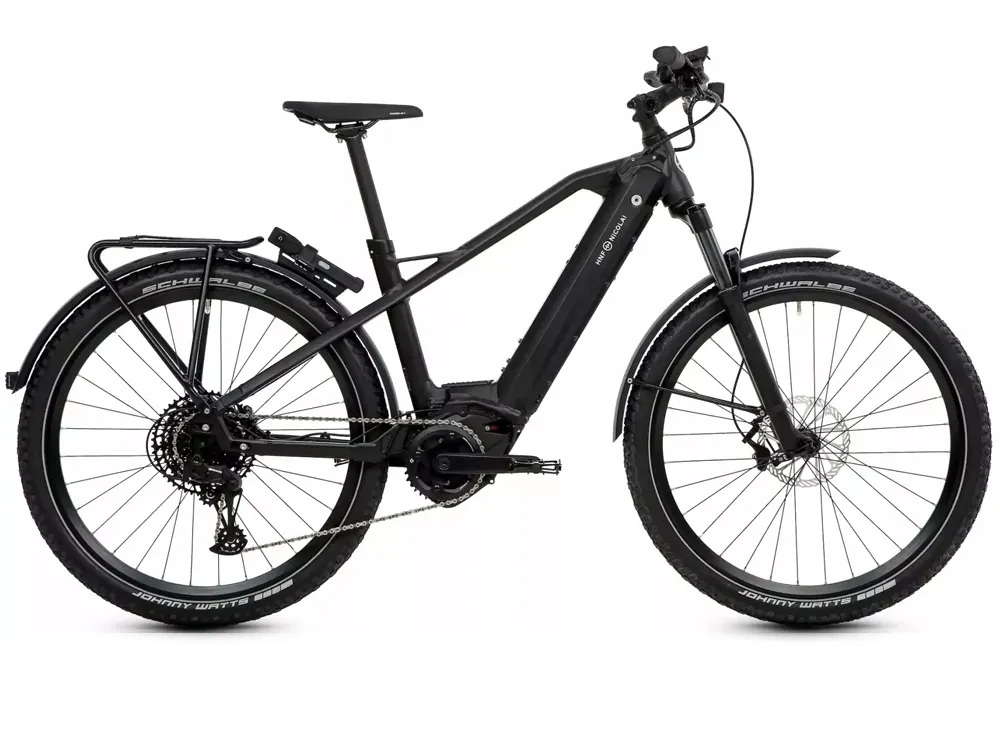 Zertifiziert HNF Nicolai XD3 Adventure High | Trekking E-Bike | 625Wh Bosch CX | rot-43.5 cm