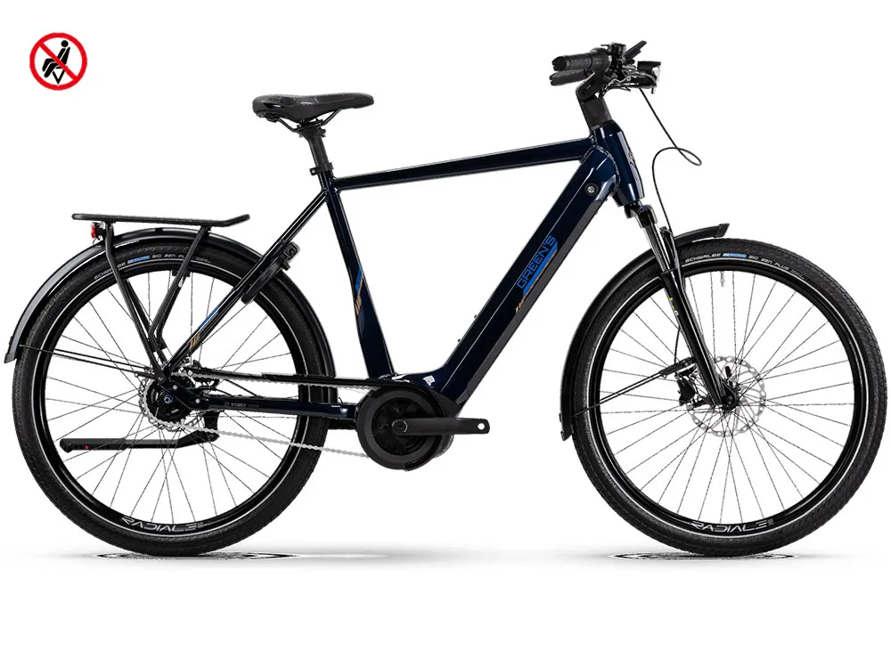 Zertifiziert Green\\u2019s Bromley R750 High | Trekking E-Bike | 27,5" | 750Wh Bosch | Rücktritt | blue black-53 cm