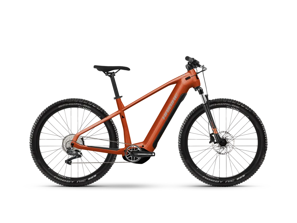 Nur Heute Haibike AllTrack 6 | E-Mountainbike | 27,5" | 720Wh Yamaha PW-S2 | papaya / titan-40 cm