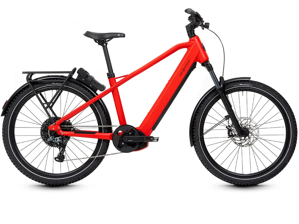 HNF Nicolai XD4 Adventure Mid | Trekking E-Bike | 27,5" | 750Wh Bosch CX | rot-49 cm Sonderangebot