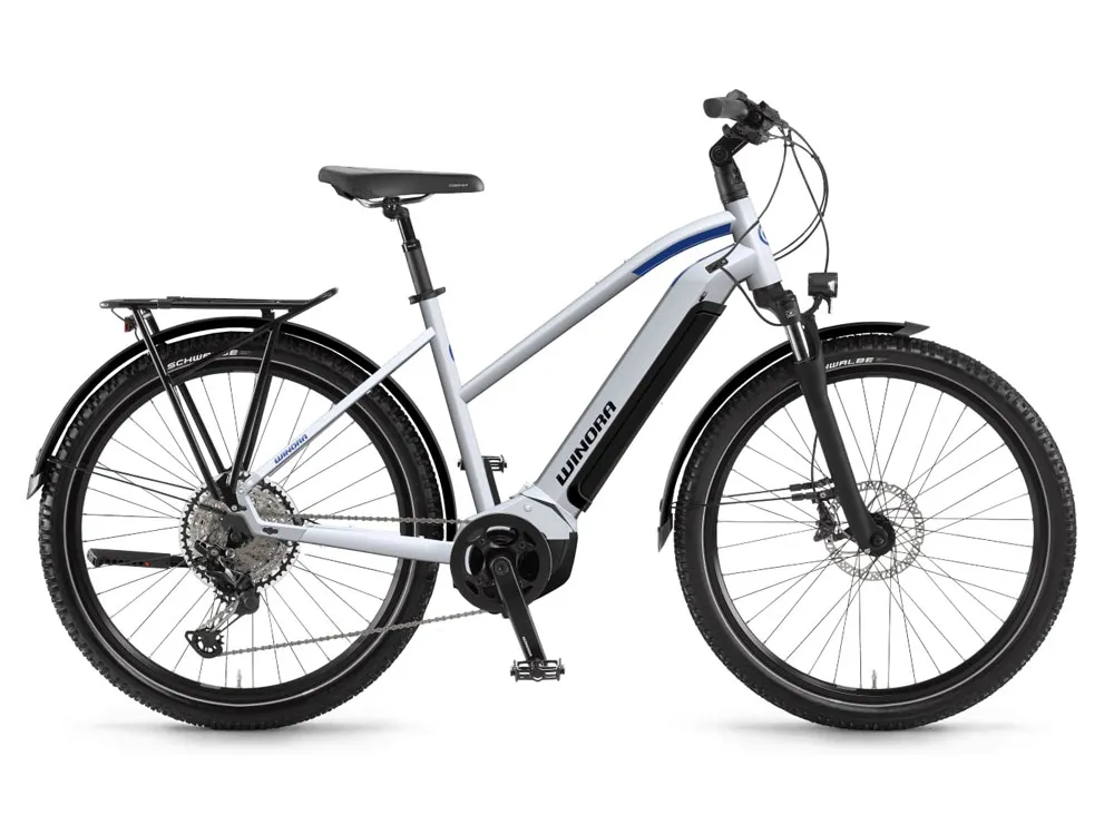 Kostenloser Rückversand Winora Yucatan 12 Mid | Trekking E-Bike | 27,5" | 630Wh Yamaha PW-ST | weiß-52 cm