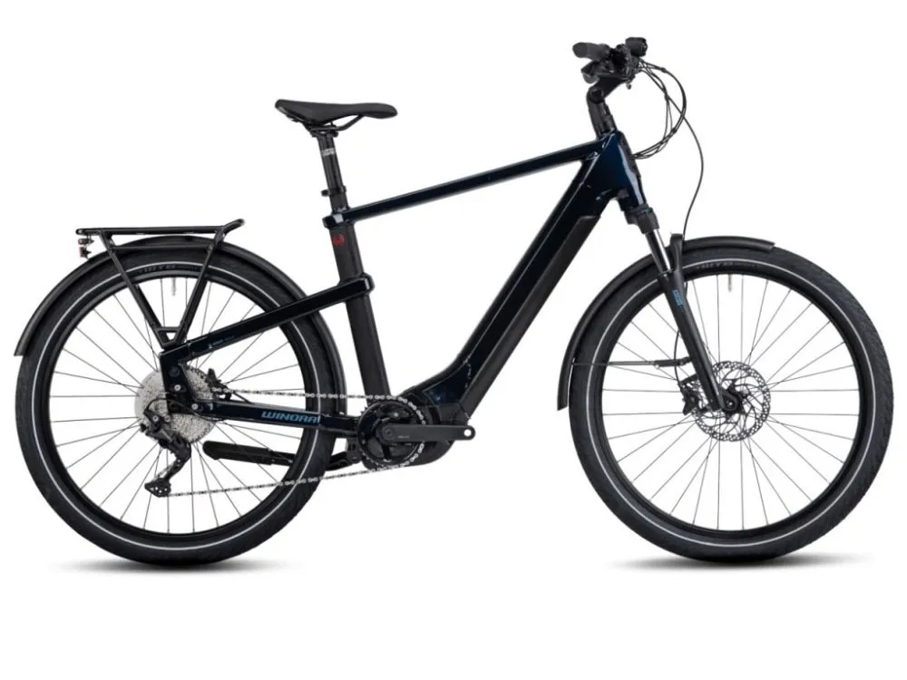 Winora Yakun 10 High | City E-Bike | 27,5" | 750Wh Bosch CX | dunkelblau-55 cm Sofort Bestellen