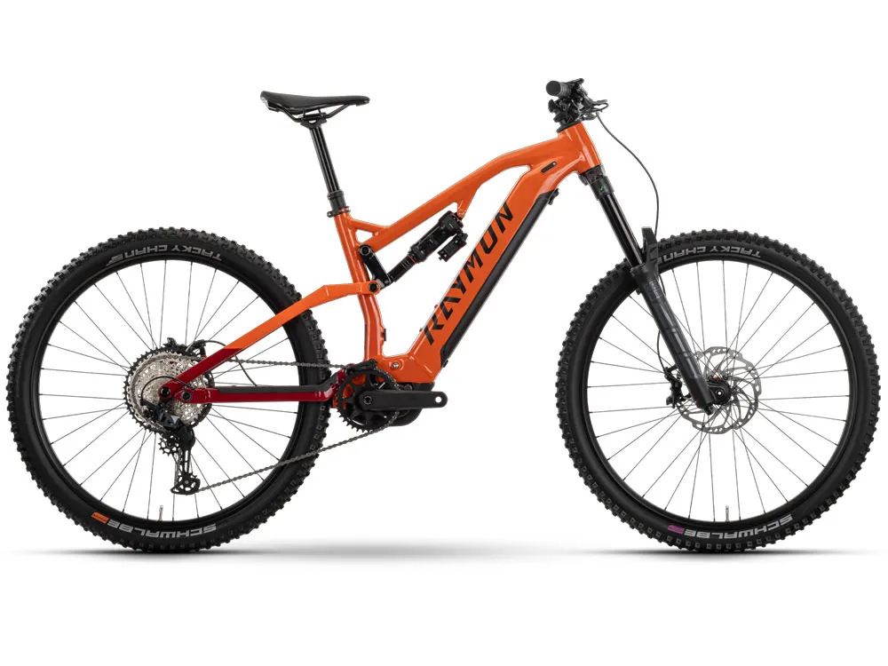 Aktuell Raymon Trailray 170 Pro | E-MTB Fully | 29" | 800Wh Yamaha PW-X3 | tangerine / red / black-44 cm