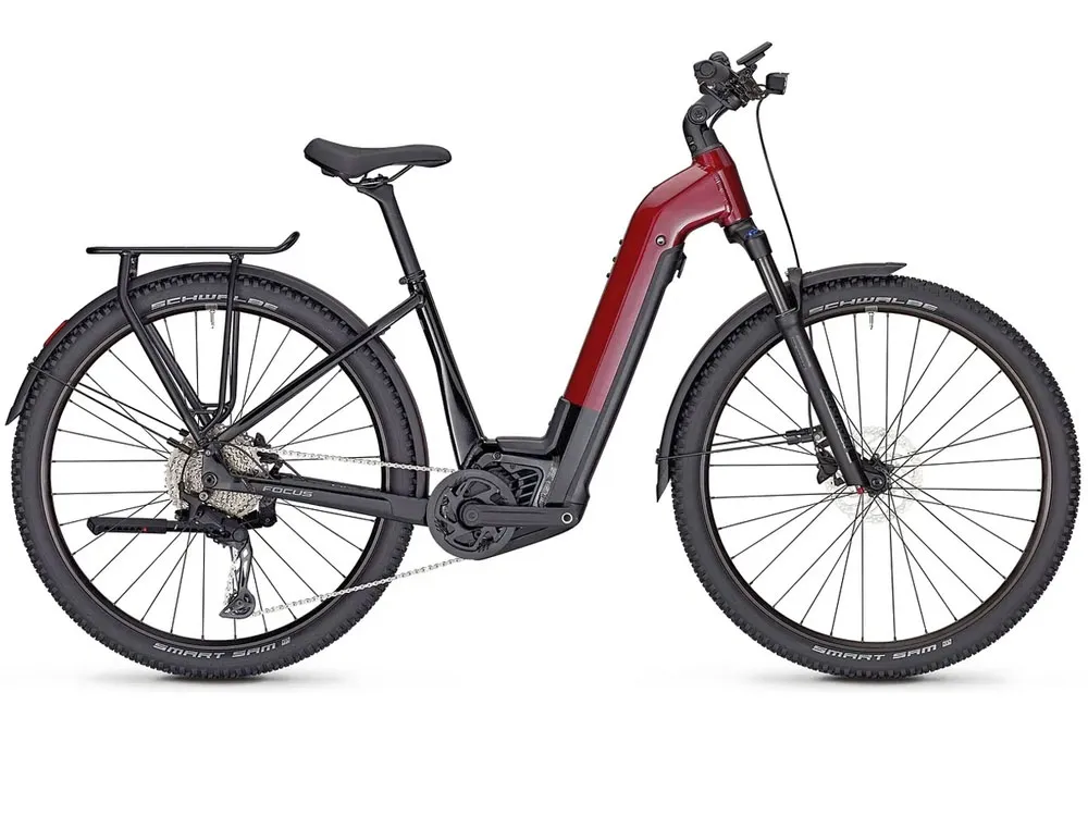 Focus Aventura² 6.8 Low | Trekking E-Bike | 29" | 750Wh Bosch CX | mahagonyred glossy / magicblack glossy-48 cm Gratis Versand