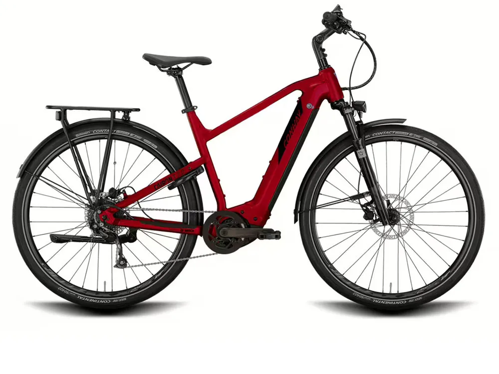 Preis Gesenkt Conway Cairon T 2.0 625 High | Trekking E-Bike | 28" | 625Wh | Bosch | red metallic / black metallic-58 cm