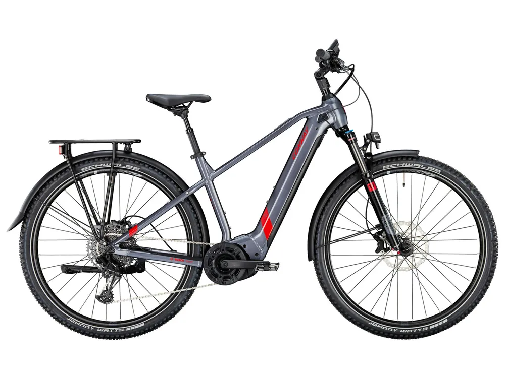 Conway Cairon SUV 5.0 High | Trekking E-Bike | 29" | 750Wh | Bosch CX | shadowgrey metallic / red metallic-41cm Kostenloser Versand