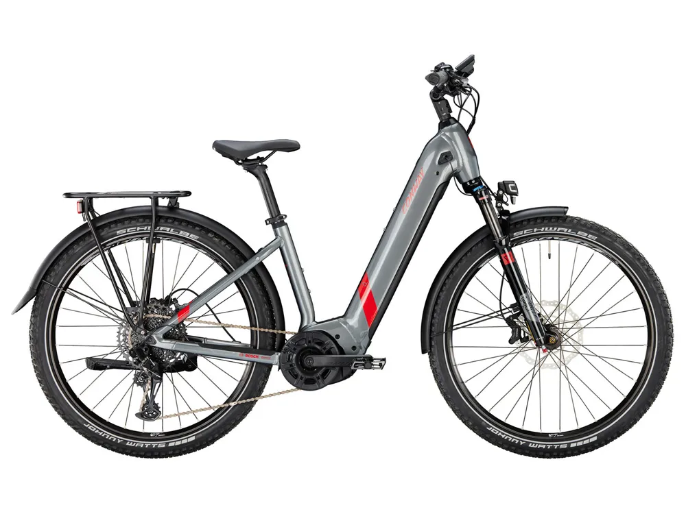 Conway Cairon SUV 5.0 Low | Trekking E-Bike | 27.5" | 750Wh | Bosch CX | shadowgrey metallic / red metallic-54cm Neuheit