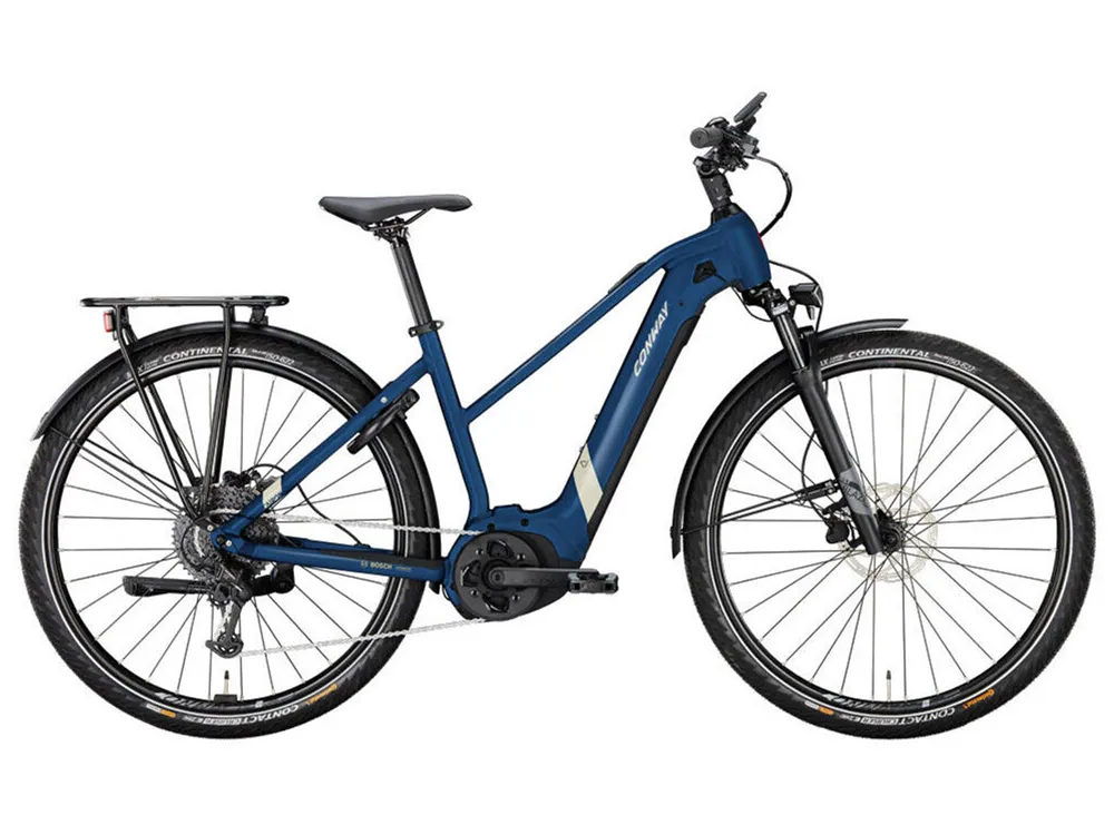 Aktuell Conway Cairon T 2.0 625 Mid | Trekking E-Bike | 28" | 625Wh | Bosch | blue metallic / desert matt-54cm