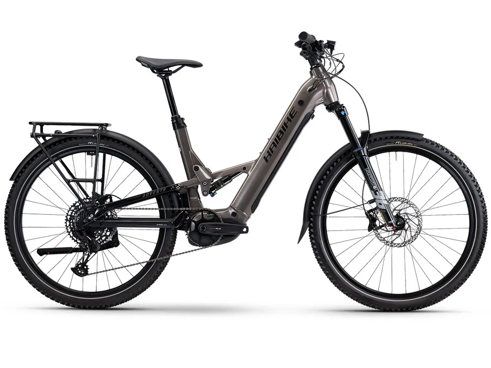 Sonderangebot Haibike Adventr 10 Low | Trekking E-Bike | 27,5" | 800Wh Bosch CX | sand / schwarz-49 cm