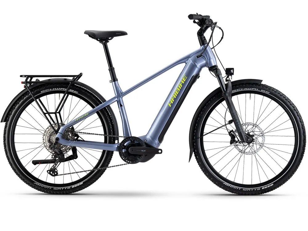 Top-Preis Haibike Trekking 7.5 High | Trekking E-Bike | 27,5" | 720Wh Yamaha PW-X3 | blau / gelb-55 cm