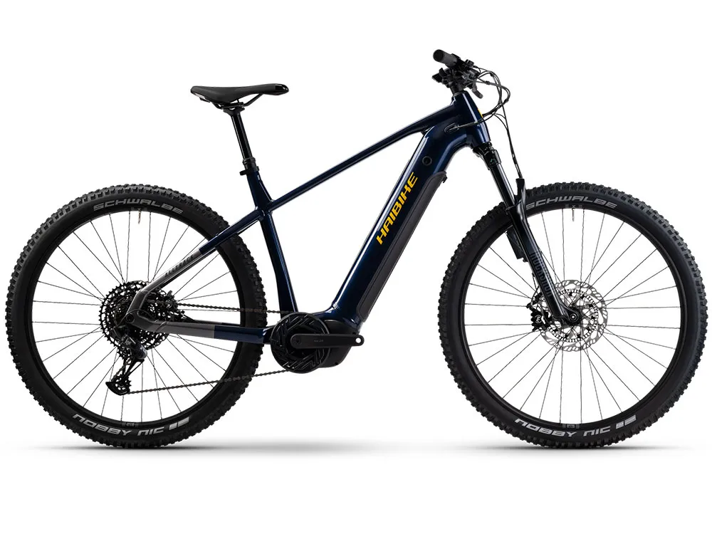Preisreduziert Haibike AllTrack 11 ABS | E-Mountainbike | 29" | 800Wh Bosch CX | blau / titan / gelb-45 cm