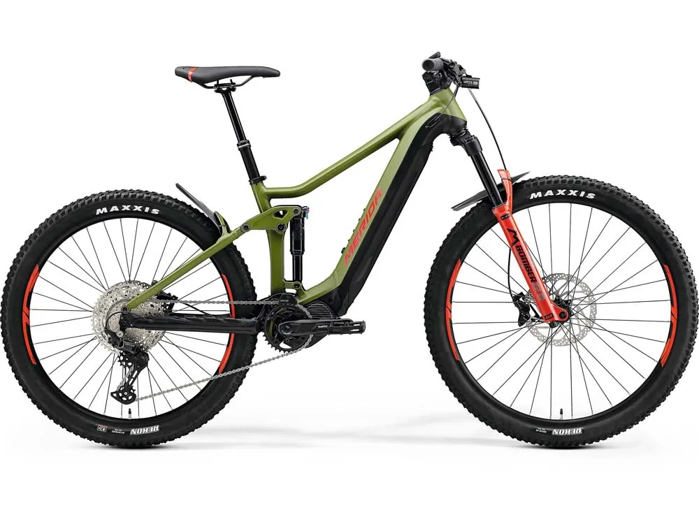 Merida eOne.Forty 500 | E-MTB Fully | 27/29" | 630Wh Shimano EP8 | schwarz / grün-45 cm Saisonangebot