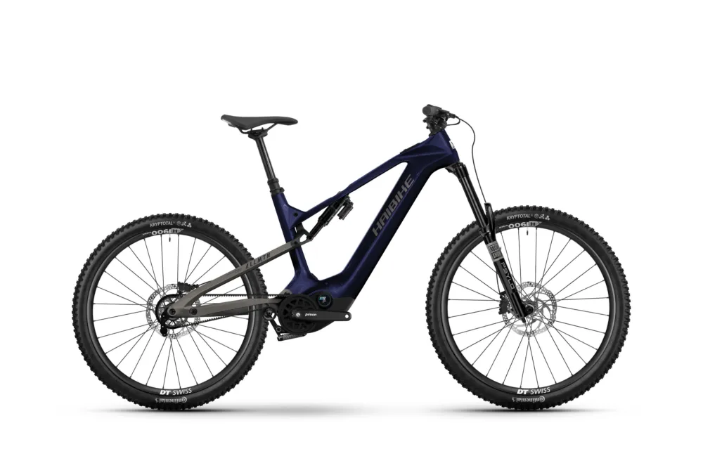 Kostenloser Versand Haibike AllMtn CF 10 TRN/IQ High | E-MTB Fully | 29/27.5" | 800Wh Pinion E1.12 | midnight blue / grey-44cm