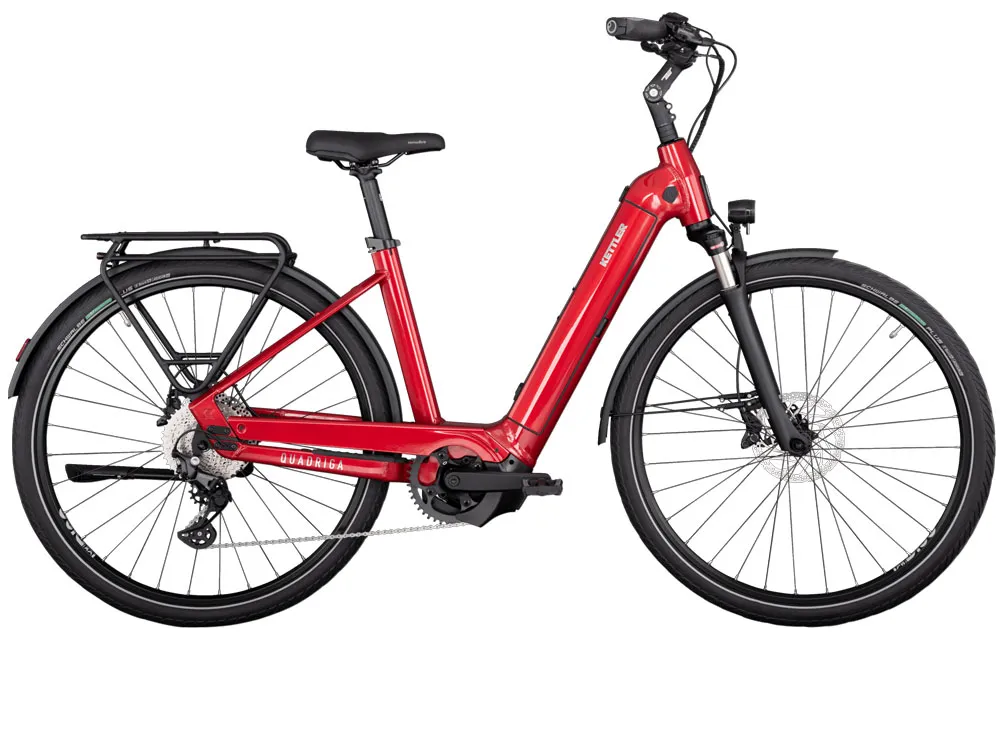 Neuheit Kettler Quadriga CX10 LG Low | Trekking E-Bike | 28" | 750Wh Bosch CX | classic red shiny-43 cm