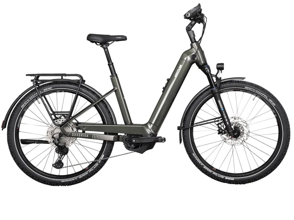Top-Preis Kettler Quadriga Town&Country Comp CX11 LG Low | Trekking E-Bike | 27,5" | 750Wh Bosch CX | classic green shiny-46 cm