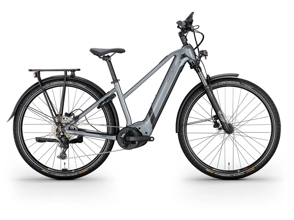 Conway Cairon T 3.0 750 SE Mid | Trekking E-Bike | 28" | 750Wh | Bosch CX | shadowgrey metallic matt / black metallic matt-49cm Neu Im Sortiment