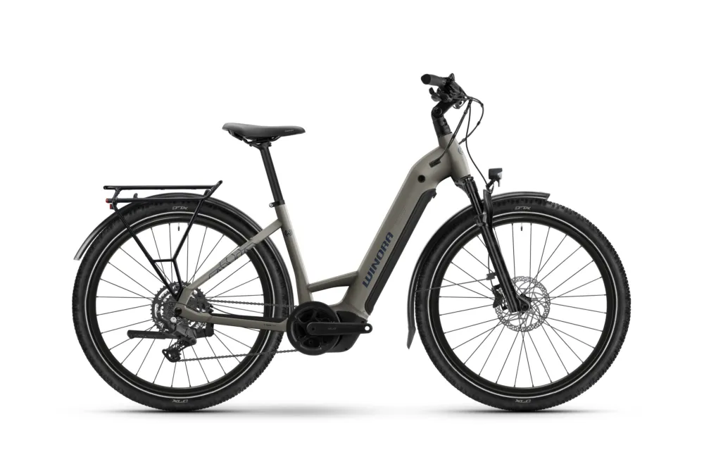 Sichere Zahlung Winora Yucatan X9 Low | Trekking E-Bike | 27.5" | 600Wh Bosch PX | silver dollar-45cm