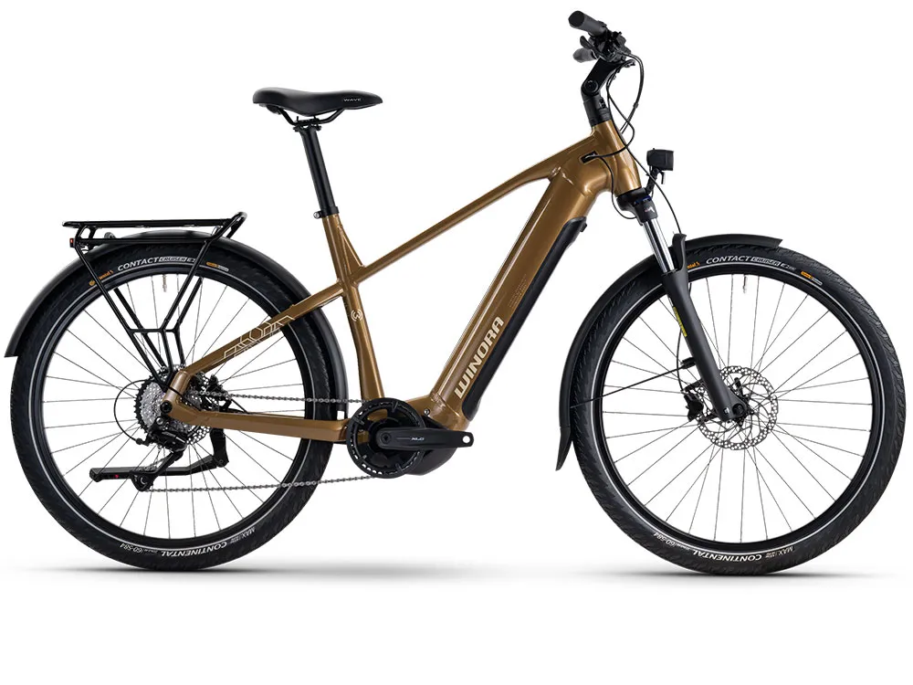 Kostenloser Versand Winora Yucatan X8 High | Trekking E-Bike | 27,5" | 720Wh Yamaha PW-S2 | mocaccino-40 cm