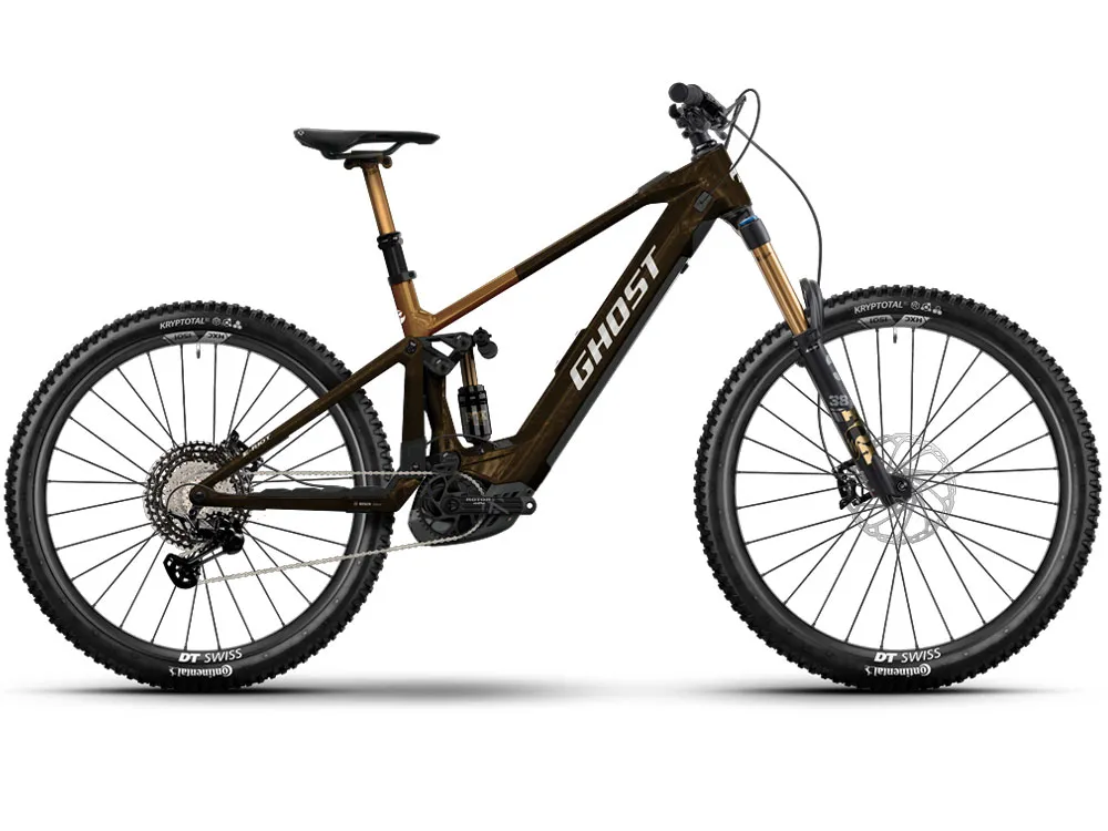 Ghost E-Riot CF LTD High | E-MTB Fully | 29/27.5" | 800Wh Bosch CX-R | ud carbon-dirt brown / dirt brown-38.4cm Direktkauf