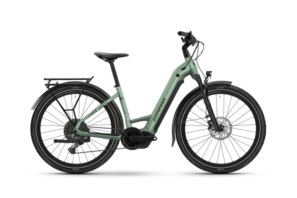 Beliebt Winora Yucatan X10 Low | Trekking E-Bike | 27.5" | 800Wh Bosch PX | pastel pistachio-45cm