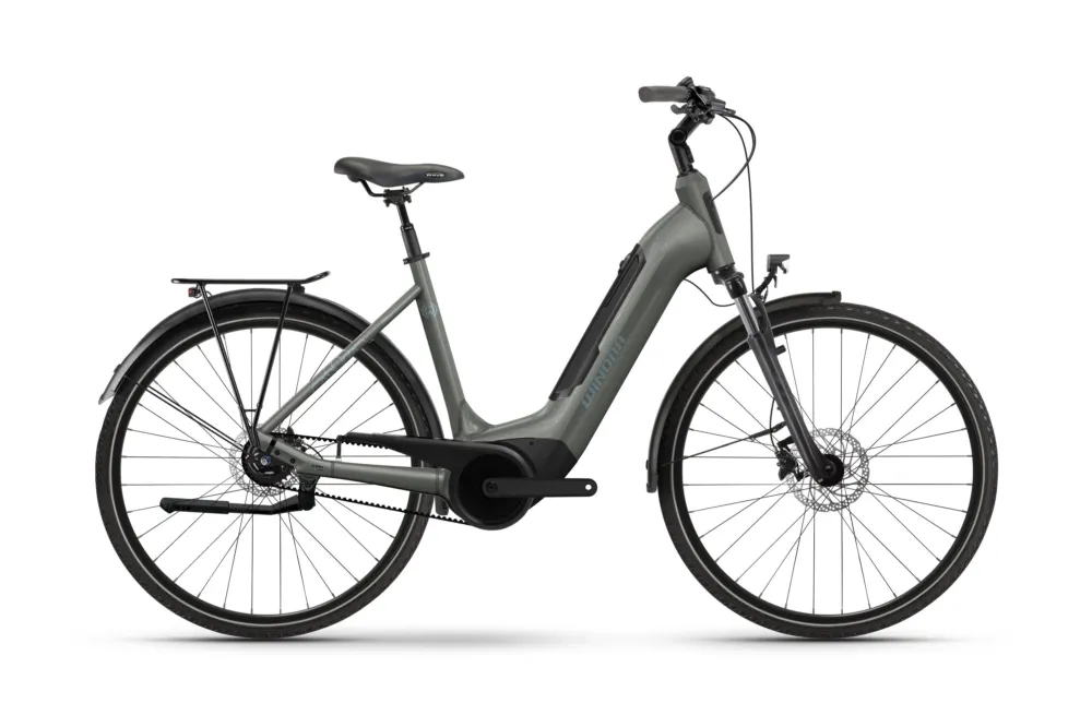 Markenprodukt Winora Tria R8f Low | Trekking E-Bike | 28" | 500Wh Bosch | steeple grey-46cm