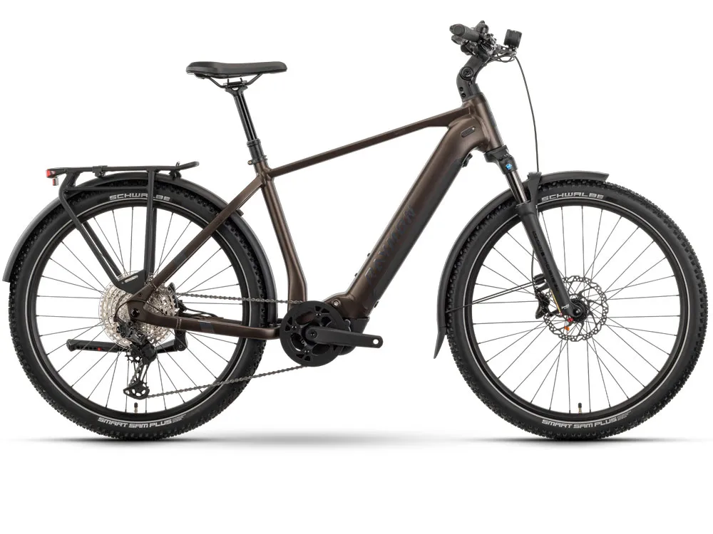 Finale Aktion Raymon Tourray Ultra High | Trekking E-Bike | 27.5" | 800Wh Yamaha PW-X3 | brown-49 cm