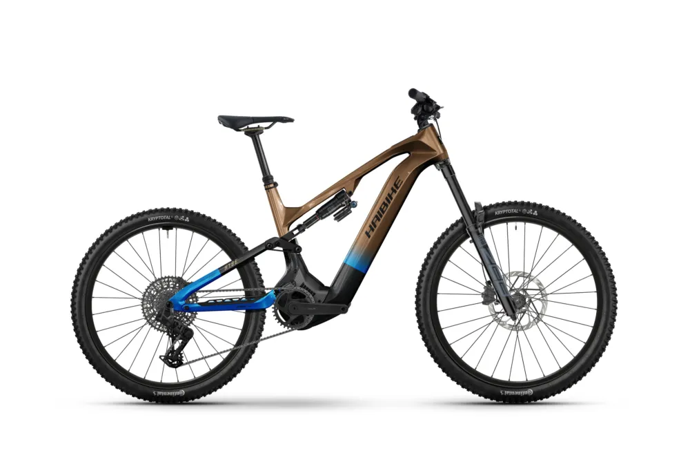 Billig Haibike Hybe CF 9 High | E-MTB Fully | 29/27.5" | 800Wh Bosch CX | bronze / azure / black-43cm