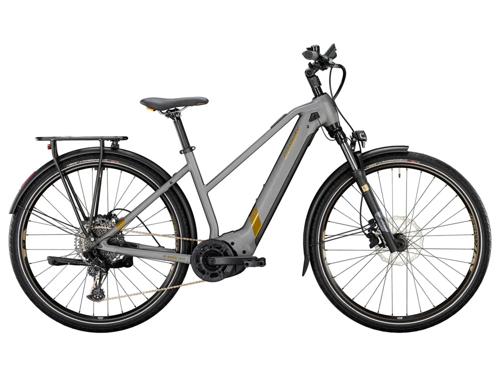 Conway Cairon T 5.0 Mid | Trekking E-Bike | 28" | 750Wh | Bosch CX | shadowgrey metallic matt / bronze metallic-45cm Markenprodukt