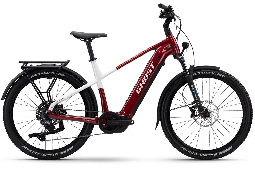 Nur Für Kurze Zeit Ghost E-Teru Advanced EQ High | E-Mountainbike | 27,5" | 800Wh Bosch CX | rot / weiß-40 cm