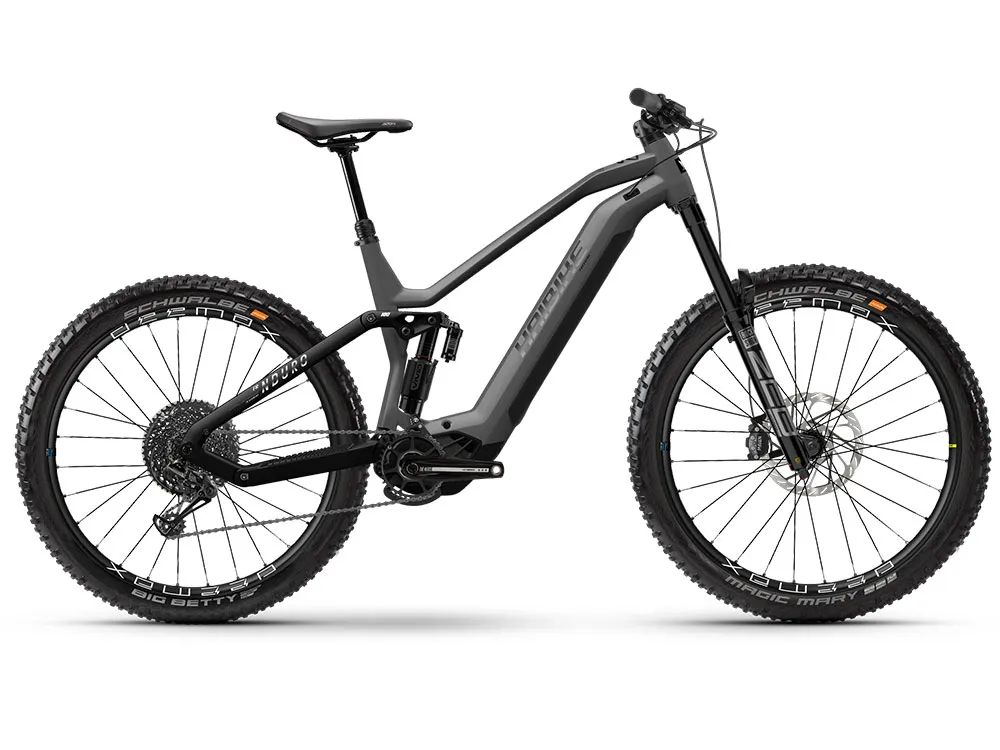 Neuheit Haibike Nduro 8 FreeRide | E-MTB Fully | 29/27,5" | 720Wh Yamaha PW-X3 | titan / schwarz / chrome-44 cm