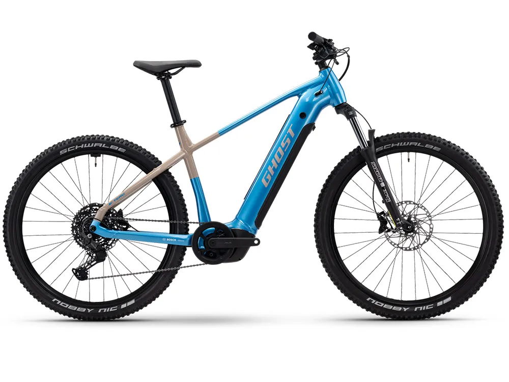Aktuell Ghost E-Teru Universal | E-Mountainbike | 29" | 600Wh Bosch CX | atlantikblau / kaffee-50 cm