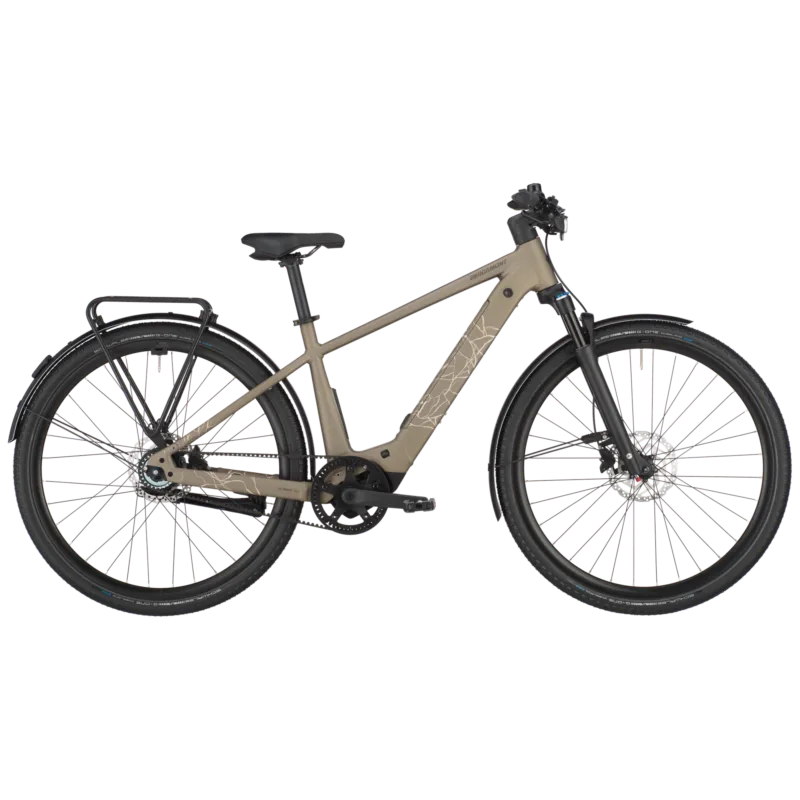 Neu Im Sortiment Bergamont Helix 10 Belt High | City E-Bike | 28" | 400Wh Bosch SX | warm silver-44 cm