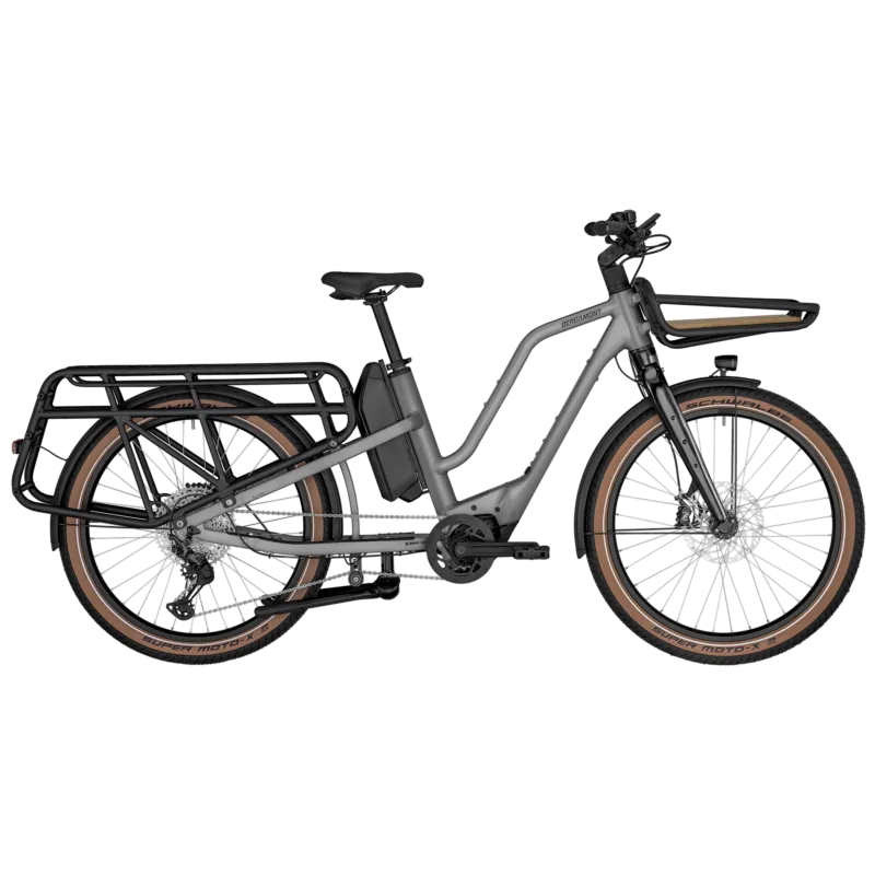 Bergamont E-Cargoville LT Expert | E-Lastenrad | 26" | 500Wh Bosch | shiny mortar grey-48 cm Beliebt