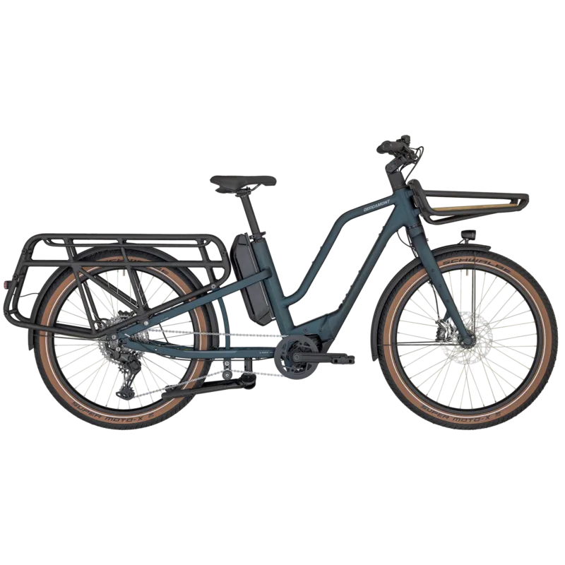 Bergamont E-Cargoville LT Edition | E-Lastenrad | 26" | 500Wh Bosch | matt petrol blue-48 cm Solange Der Vorrat Reicht