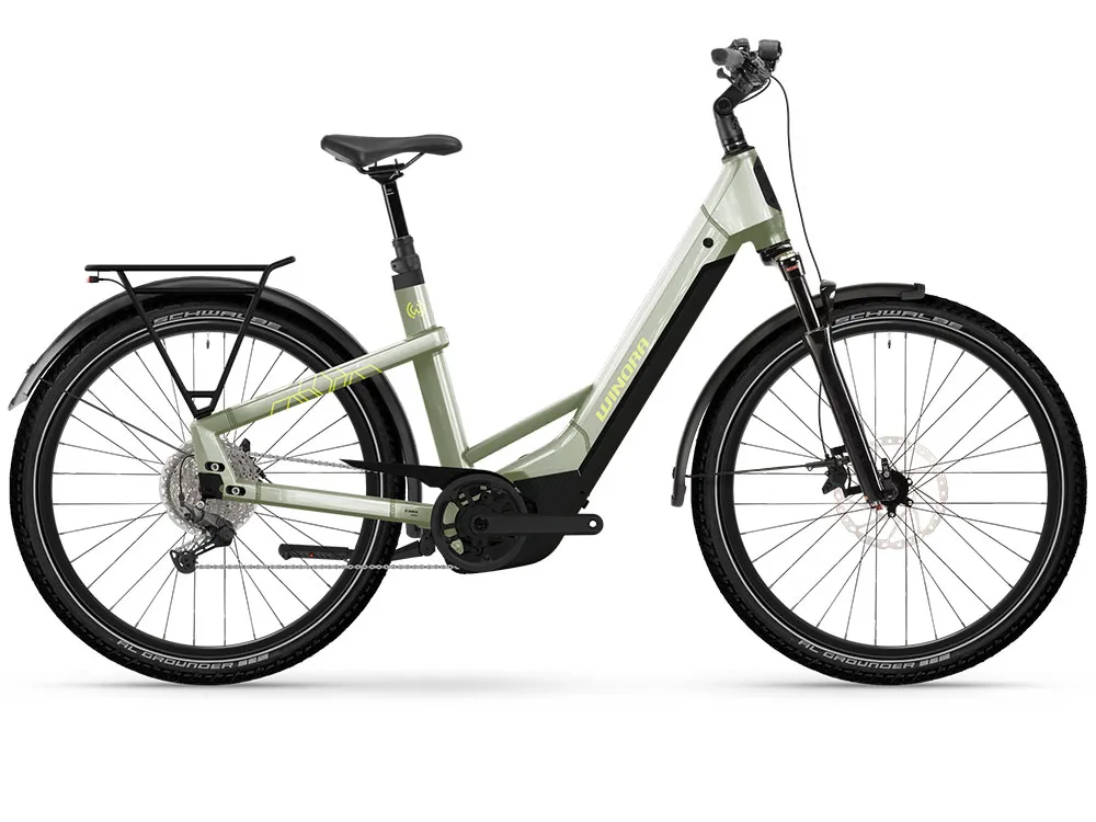 Winora Yakun X10 Low | Trekking E-Bike | 27,5" | 800Wh Bosch CX | elfenbeingrün-54 cm Sichere Zahlung