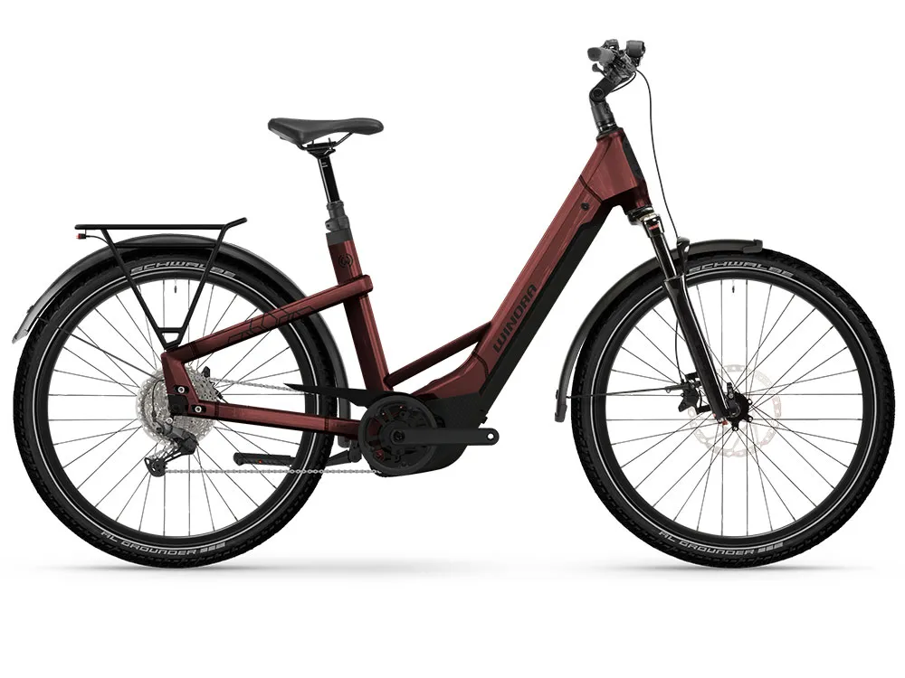 Winora Yakun X10 Low | Trekking E-Bike | 27,5" | 800Wh Bosch CX | warmrot-54 cm Echt