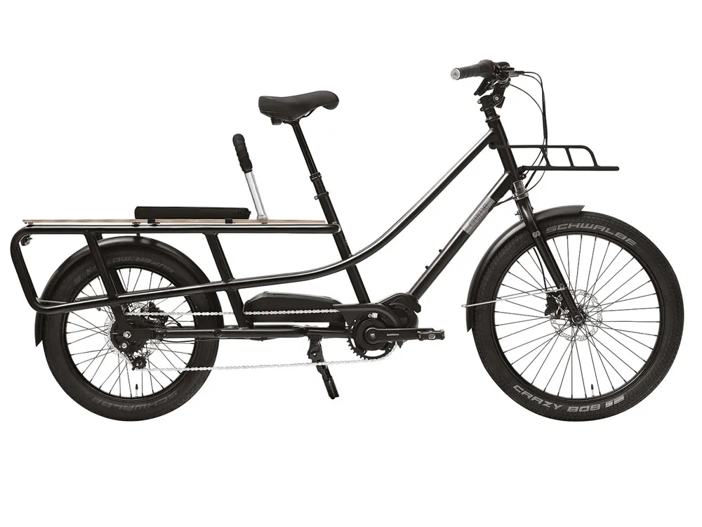 Creme Happy Wagon | E-Lastenrad | 24" | 504Wh Shimano E6100 | schwarz-44 cm Neue Ware
