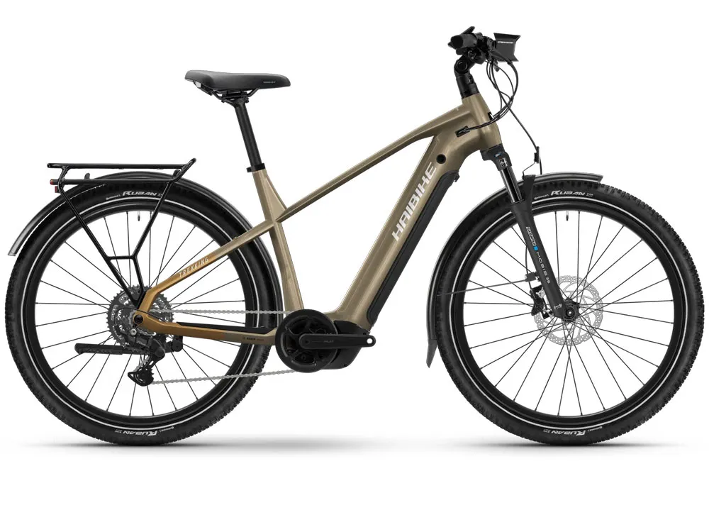Haibike Trekking 6.5 High | Trekking E-Bike | 27,5" | 600Wh Bosch CX | toffee / sand / silber-50 cm Schnäppchen