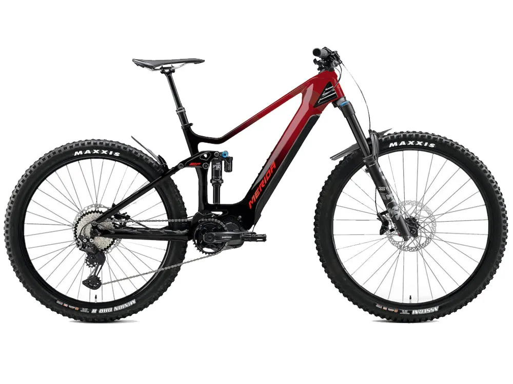 Abverkauf Merida eOneSixty 9000 EP2 | E-MTB Fully | 29/27,5" | 630Wh Shimano EP8 | schwarz / dunkelrot-44 cm